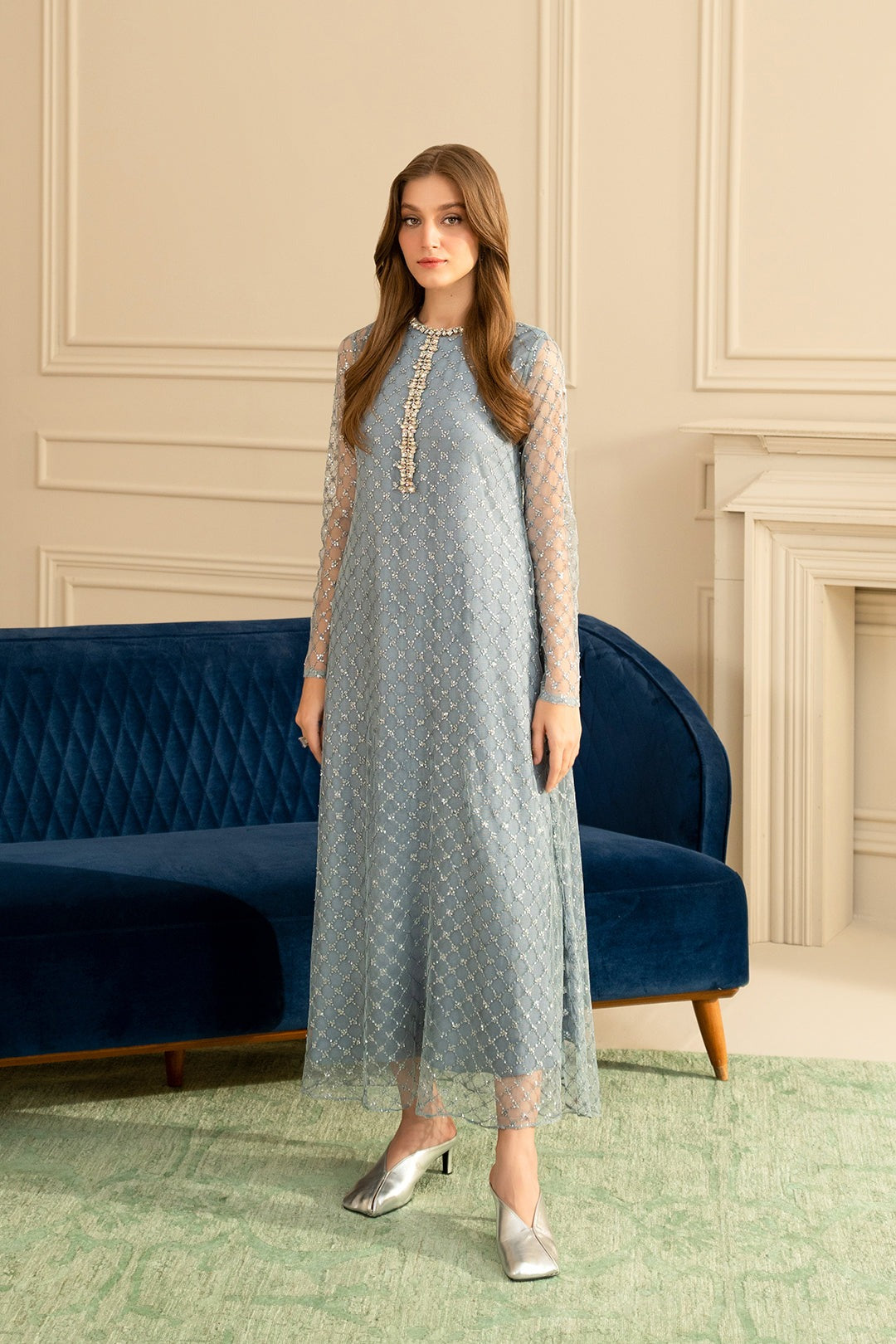 party wear net dress Peach Net Dresses White Christmas Dresses Peach Designer Net Party Wear Saree The House Of Roy