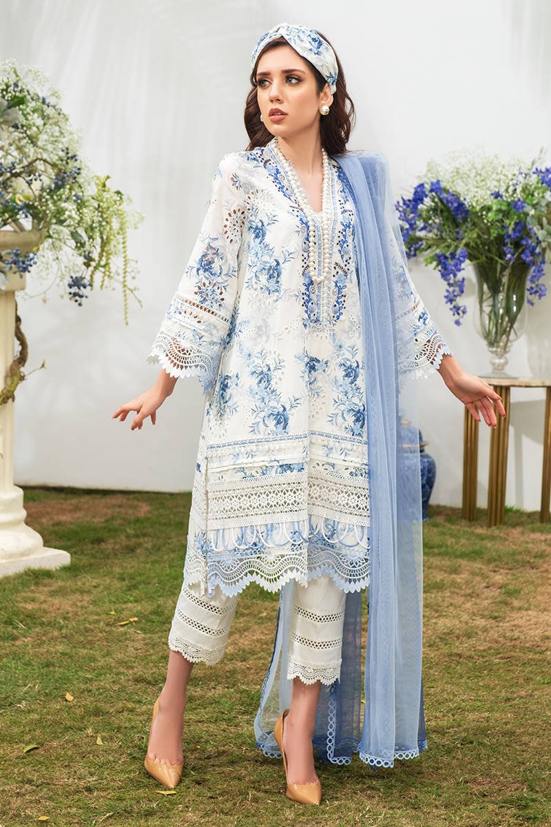 FARIDA HASAN LAWN CHICKENKARI COLLECTION