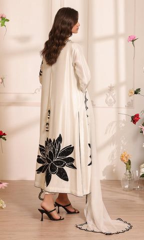 NOMI ANSARI LUXURY WHITE SILK COLLECTION