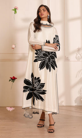 NOMI ANSARI LUXURY WHITE SILK COLLECTION