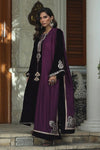 FARIDA HASSAN NEW PURPLE VELVET PARTY WEAR