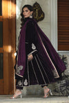 FARIDA HASSAN NEW PURPLE VELVET PARTY WEAR