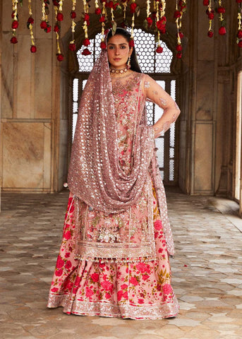 HUSSAIN REHAR NEW EXCLUSIVE NET PARTY WEAR GEEZ-030