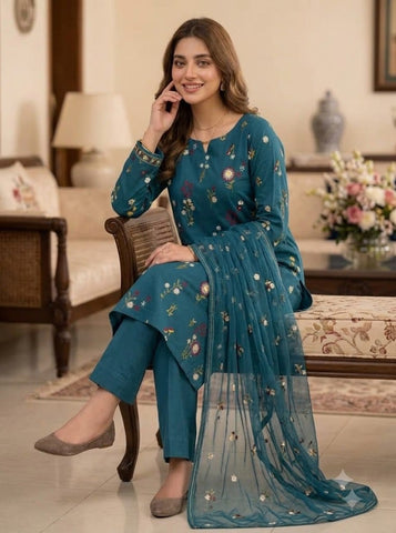 HADIZOUTFIT NEW ZINC LUXURY LAWN COLLECTION BFZZ-047