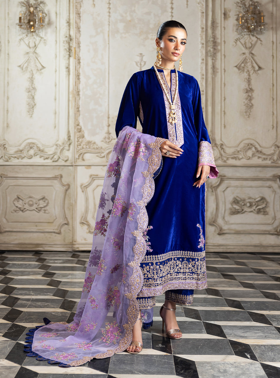 Zainab Chottani Velevet Suit Unstitched 3 Piece