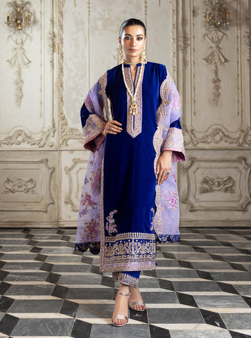 Zainab Chottani Velevet Suit Unstitched 3 Piece