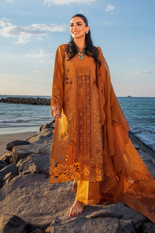 RANG RASIYA NEW CHIKANKARI RUST LUXURY LAWN COLLECTION