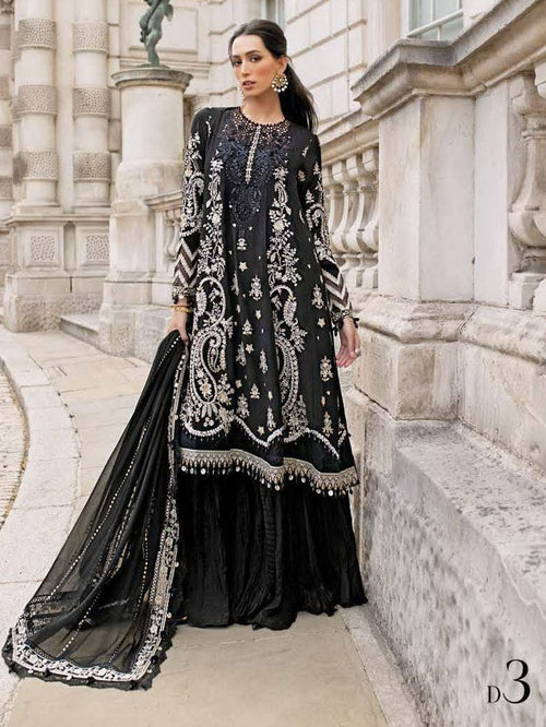 MARIA B NEW BLACK CHIKANKARI LUXURY LAWN COLLECTION