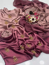HADIZOUTFIT NEW T-PINK TIE N DIE SILK PARTY WEAR CHZZ-040