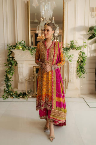 HADIZOUTFIT NEW CHUNRI CHIFFON PARTY WEAR HEZZ- 298