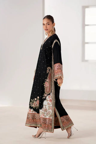 ETHNC NEW BLACK SILK PARTY WEAR FZZZ-118