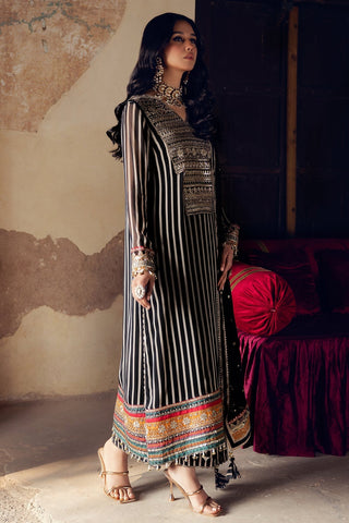 CHARIZMA NEW BLACK&WHITE CHIFFON PARTY WEAR