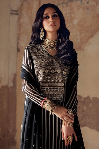 CHARIZMA NEW BLACK&WHITE CHIFFON PARTY WEAR