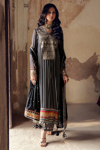 CHARIZMA NEW BLACK&WHITE CHIFFON PARTY WEAR