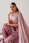 BAROQUE NEW PINK CHIFFON PARTY WEAR DFEZ-027
