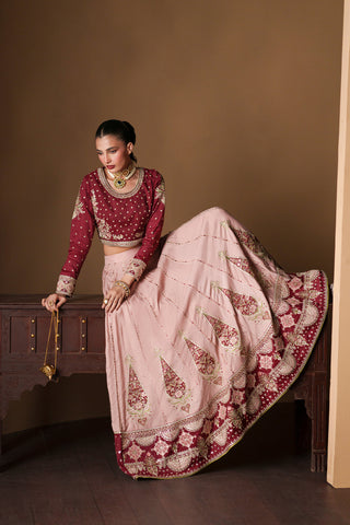 ETHNC NEW RAW SILK PARTY WEAR LEHNGA CHOLI HFZZ-157