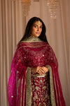 TABYAA NEW RED RAWSILK PARTY WEAR