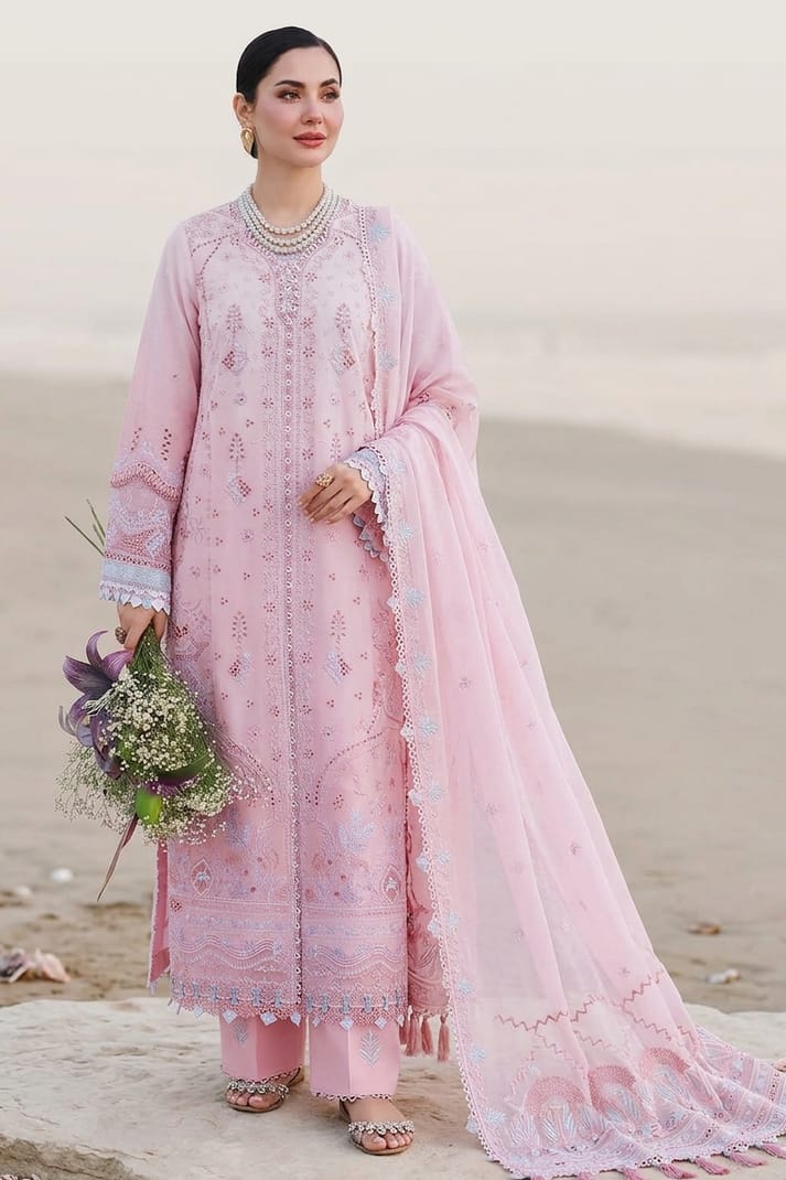 QALAMKAR NEW CHIKANKARI LUXURY LAWN COLLECTION
