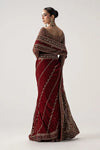 MARIA B NEW EXCLUSIVE RED CHIFFON SAREE HEZZ-129