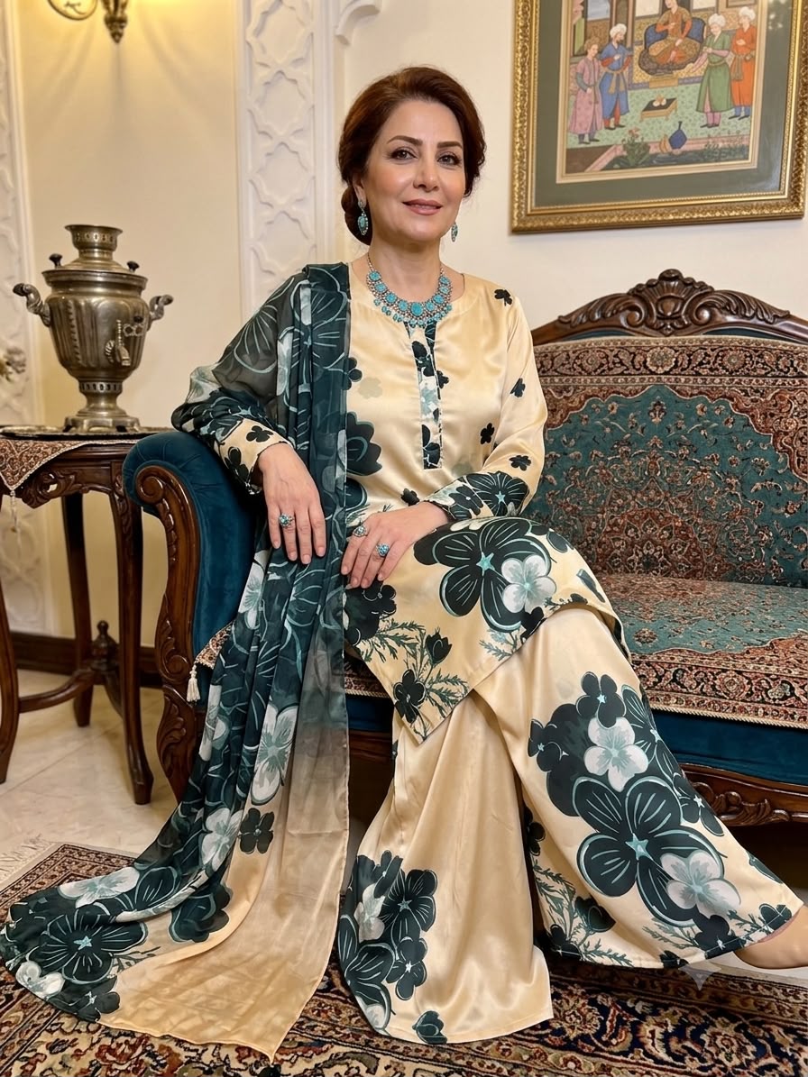 HADIZOUTFIT NEW DIGITAL PRINTED SILK PARTY WEAR BZEZ-5057