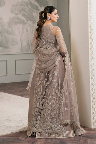 Baroque Brown Bridal Collection Net Maxi