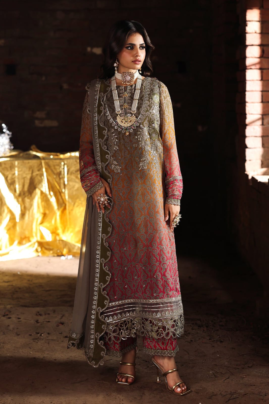 CHARIZMA NEW CHIFFON PARTY WEAR DRESS