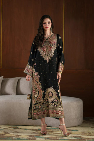 ETHNC NEW BLACK SILK PARTY WEAR