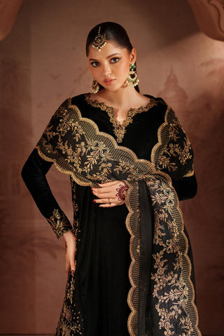 IZNIK NEW BLACK VELVET PARTY WEAR