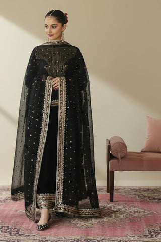 DYOT NEW JET BLACK VELVET PARTY WEAR