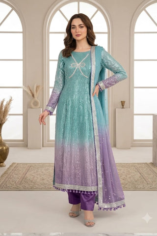 HADIZOUTFIT NEW TIE N DIE CHIFFON PARTY WEAR