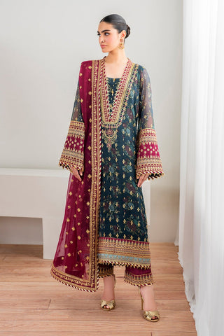 BAROQUE NEW PARTY WEAR CHIFFON DRESS