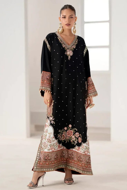 ETHNC NEW BLACK SILK PARTY WEAR FZZZ-118