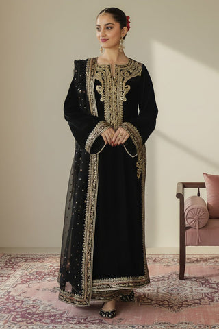 DYOT NEW JET BLACK VELVET PARTY WEAR