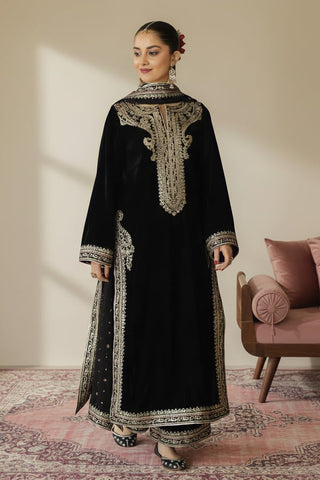 DYOT NEW JET BLACK VELVET PARTY WEAR