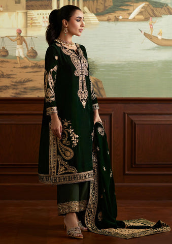 MINA HASSAN LUXURY VELVET COLLECTION UNSTITCHED 3PC SUITE