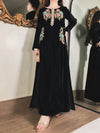 HADIZOUTFIT NEW STITCHED BLACK VELVET PARTY WEAR GBEZ-292