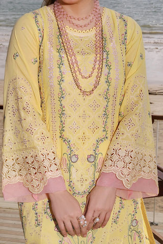 ANEELAS NEW YELLOW CHIKANKARI LUXURY LAWN COLLECTION