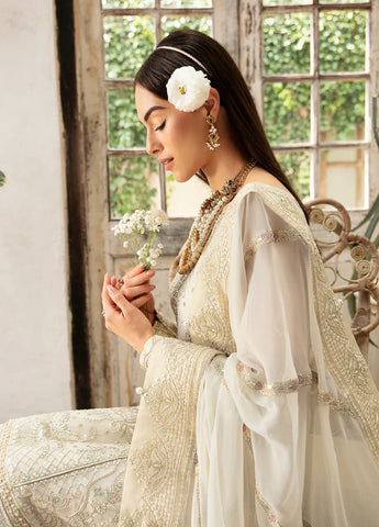 Gulaal White Formal Chiffon Collection