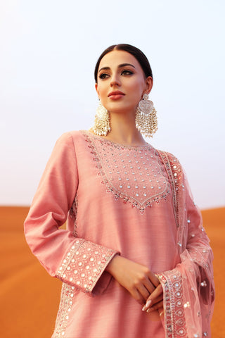 CHARIZMA PINK NEW SILK PARTY WEAR
