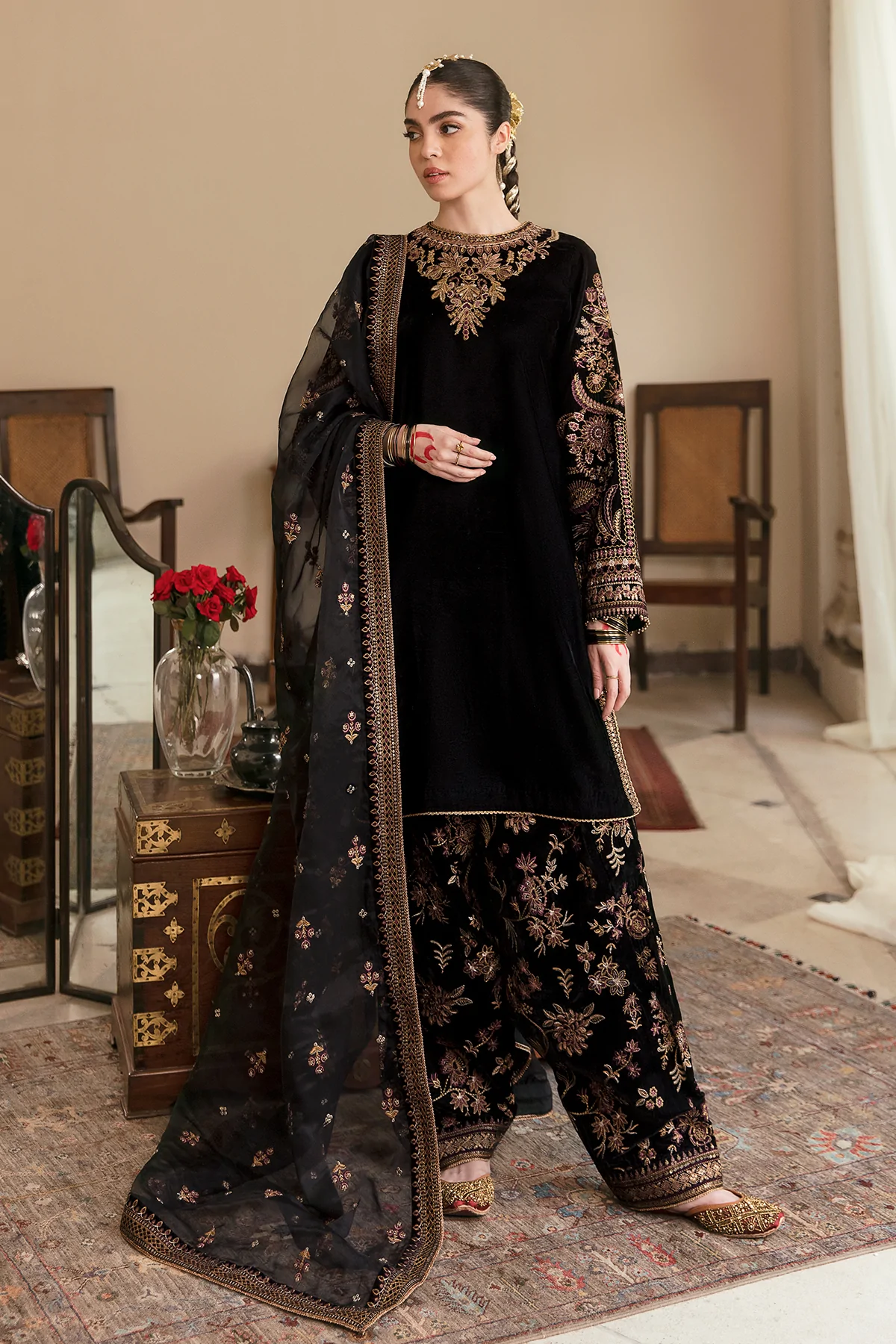 Baroque Black Formal Velvet Collection