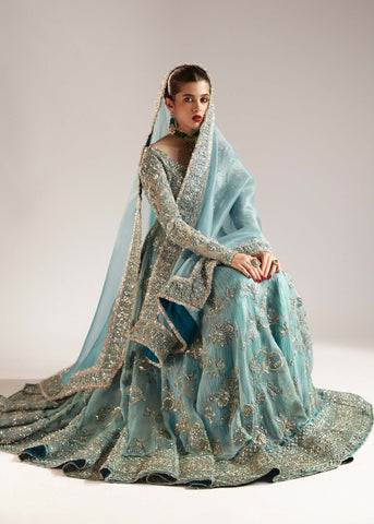 HUSSAIN REHAR NEW ORGANZA BRIDAL MAXI