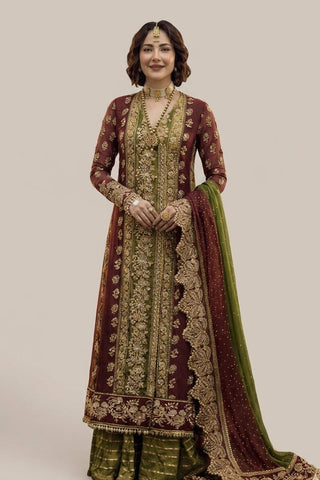 CRIMSON AIK JHALAK NEW ORGANZA MEHENDI/MAYO COLLECTION