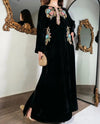 HADIZOUTFIT NEW STITCHED BLACK VELVET PARTY WEAR GBEZ-292