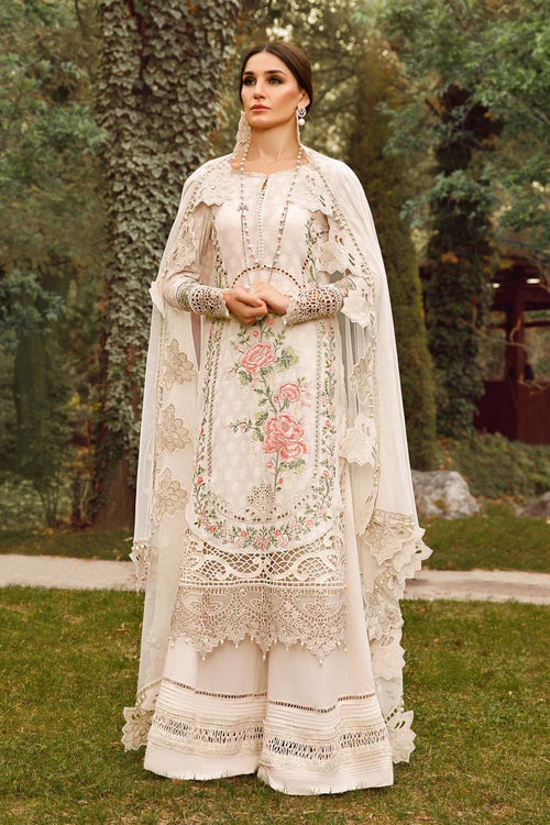 MARIA B NEW WHITE CHIKANKARI LUXURY LAWN COLLECTION