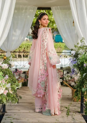 ELAF NEW PINK CHIKANKARI LUXURY LAWN COLLECTION