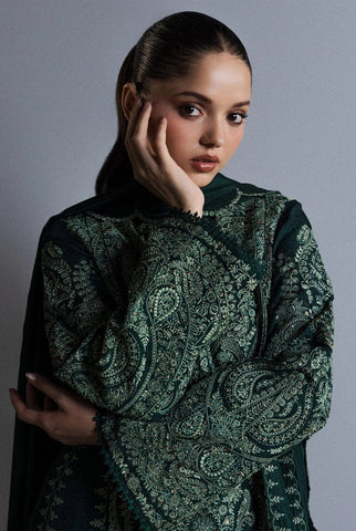 ZARA SHAHJAHAN EMBROIDERED LUXARY LAWN COLLECTION  EHZZ-023