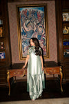 HADIZOUTFIT NEW APPLE GREEN SILK PARTY WEAR DZZZ-221