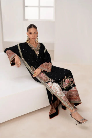 ETHNC NEW BLACK SILK PARTY WEAR FZZZ-118