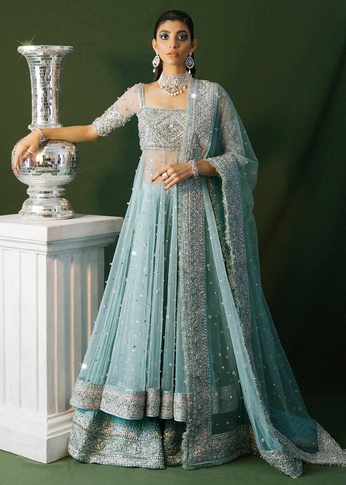 HUSSIAN REHAR NEW WEDDING NET MAXI