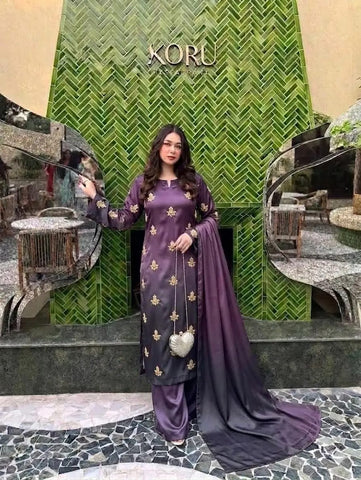 HADIZOUTFIT NEW TIE N DIE SILK PARTY WEAR BHZZ-272